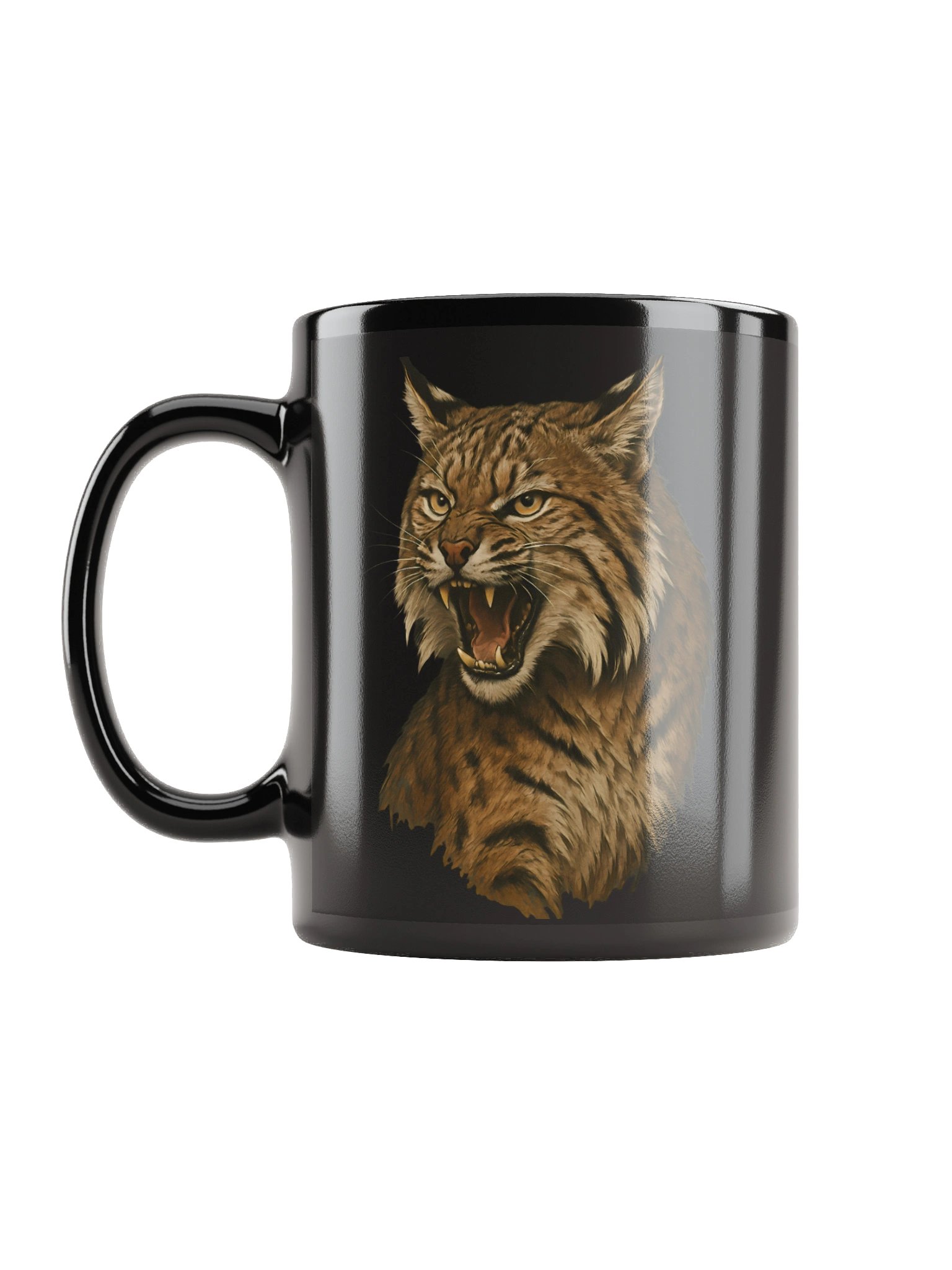Coffee Mug Roaring Lynx Wildlife product image (11)