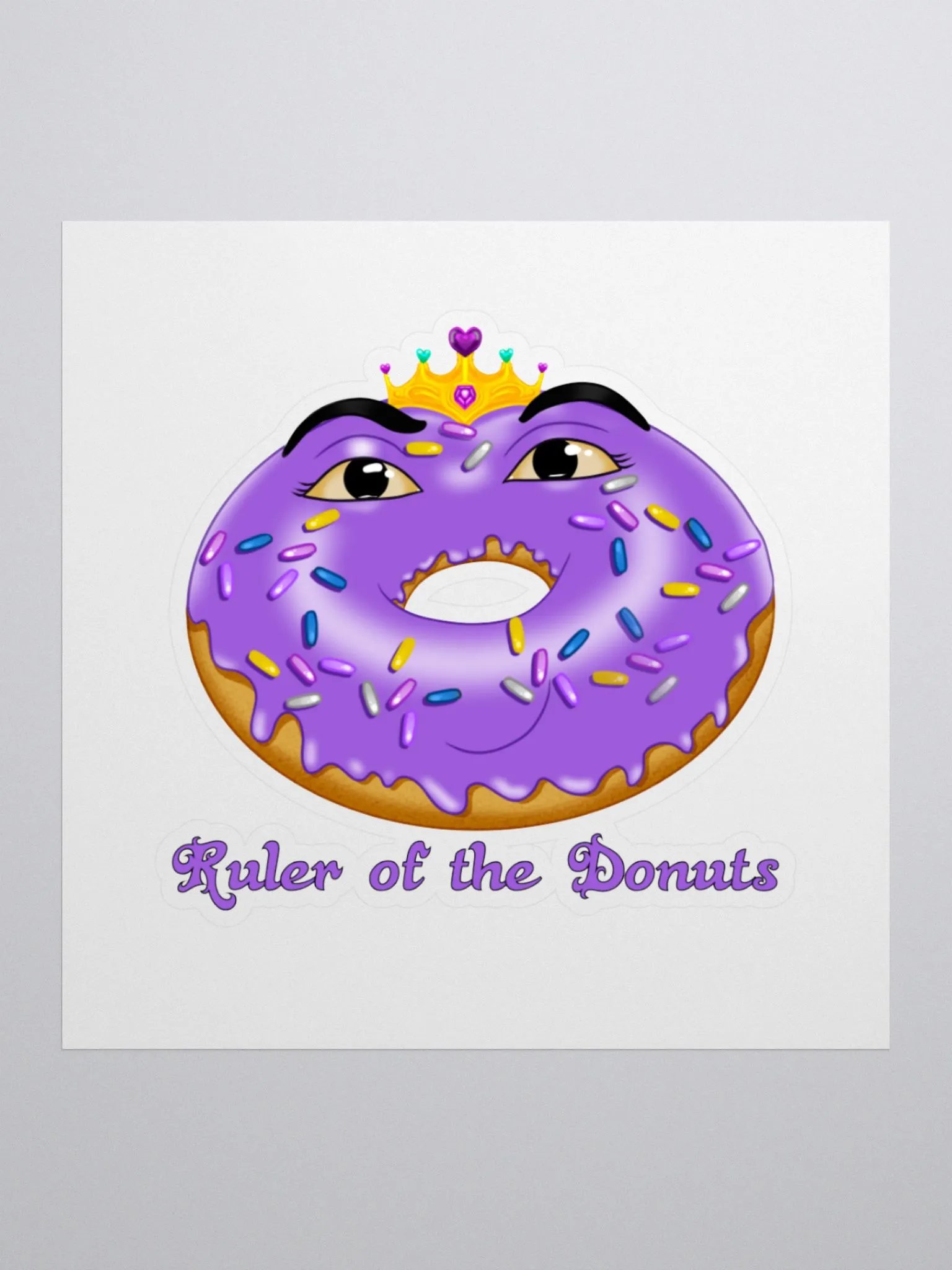 Ruler of the Donuts KissCut Sticker product image (1)