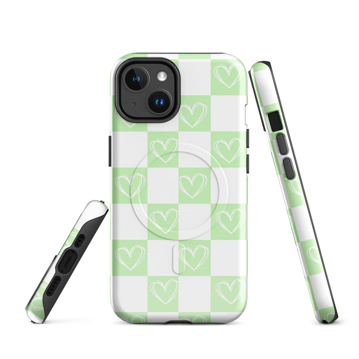 Chic Heart Pattern Magnetic MagSafe® iPhone® Tough 14, 15, 16, 17, Pro, Pro Max, Plus, Cases product image (1)