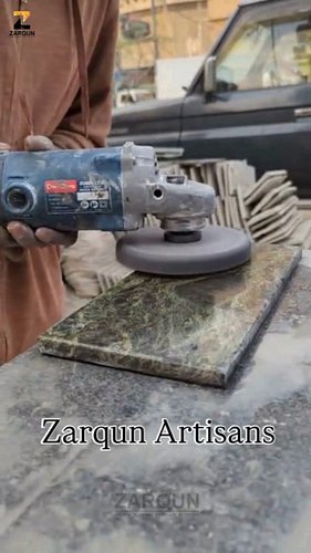 From raw stone to refined elegance — watch the journey of our Indian Green Marble Tray, handcrafted by Zarqun artisans with p...