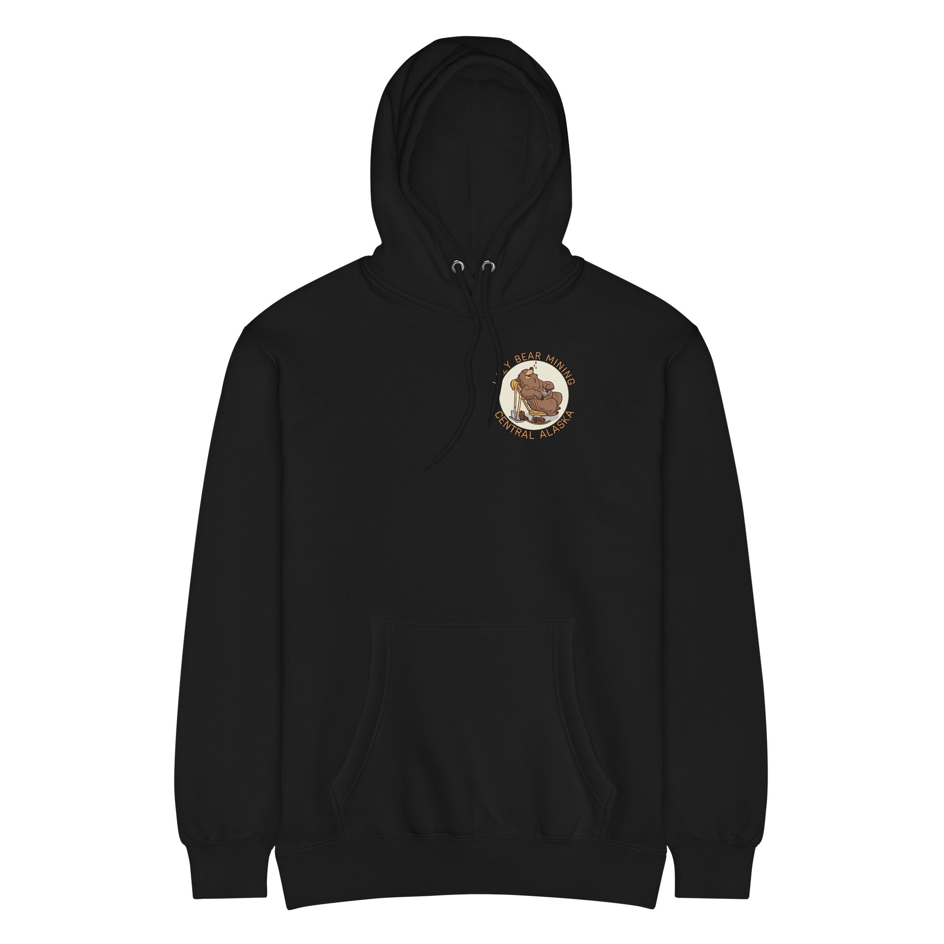 Lazy bear hoodie black product image (6)