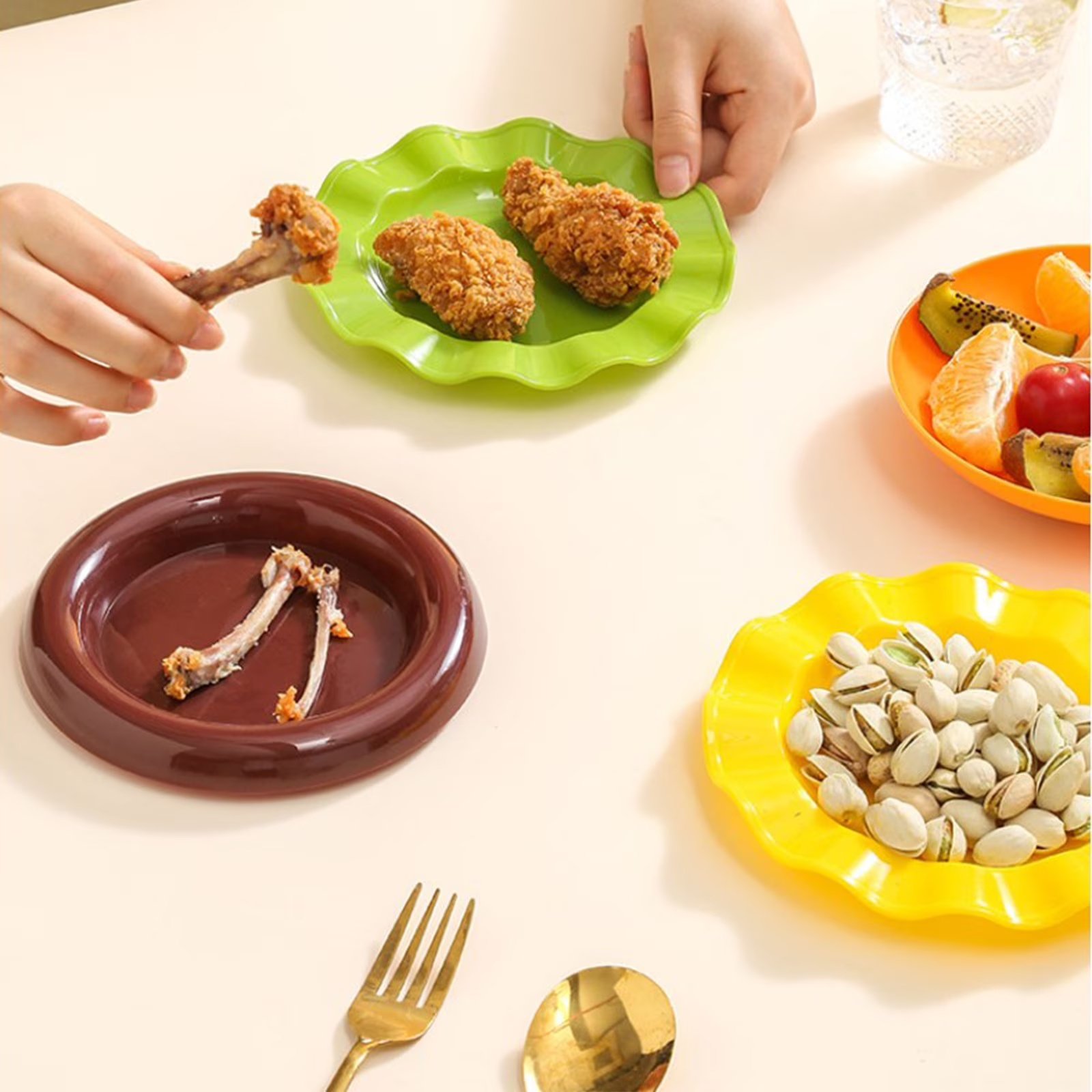 Creative 7-Piece Hamburger Tableware & Snack Storage Set product image (6)