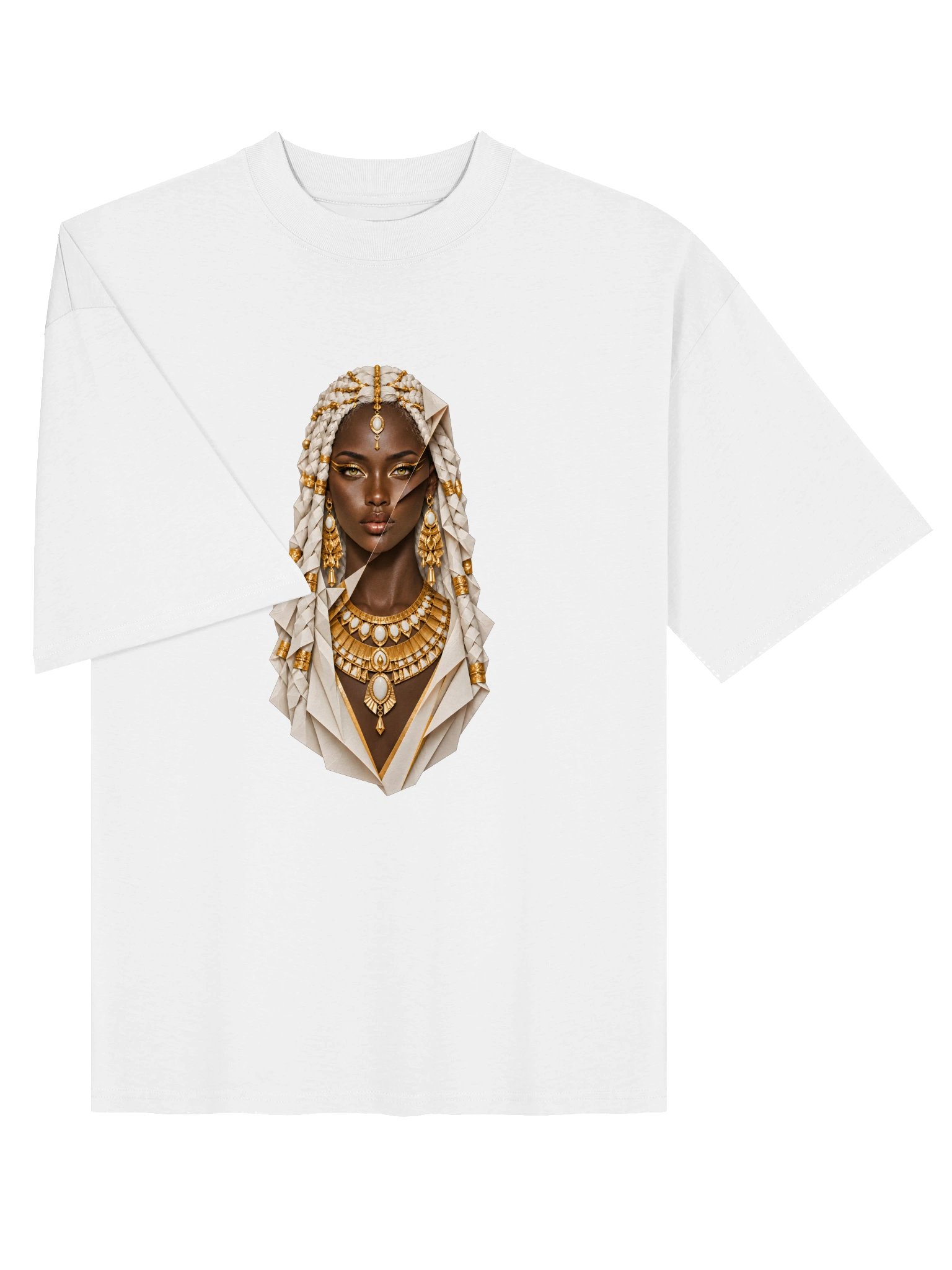 DNARNYA — Mut Folded Portrait T-Shirt — White product image (3)