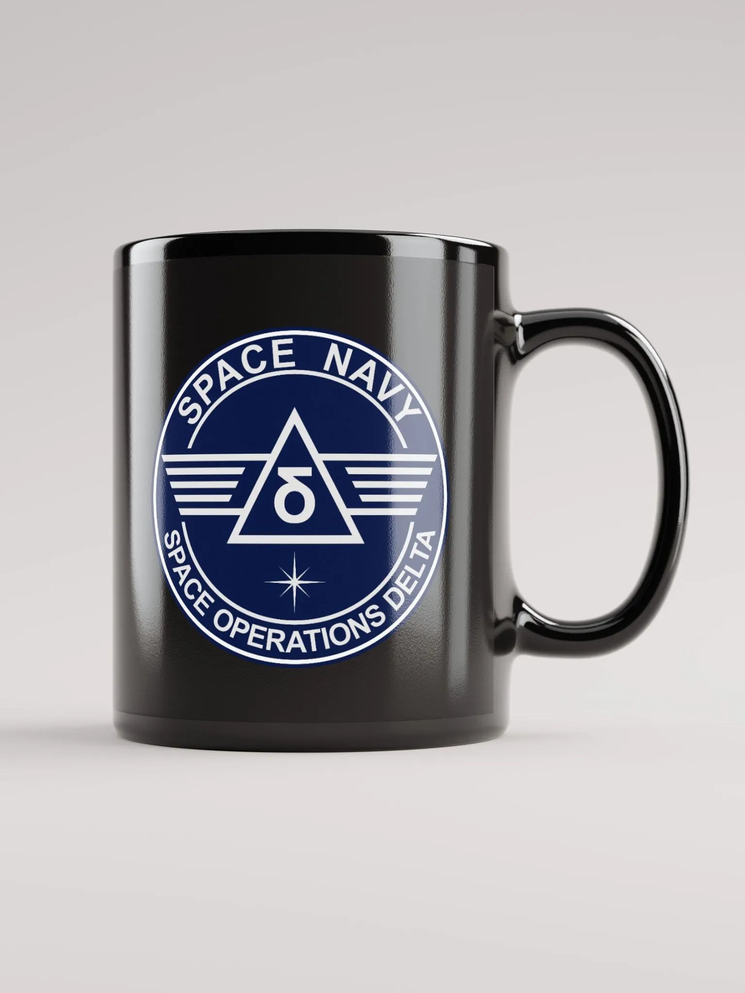 Space Navy Black Mug (11/15 oz) product image (2)