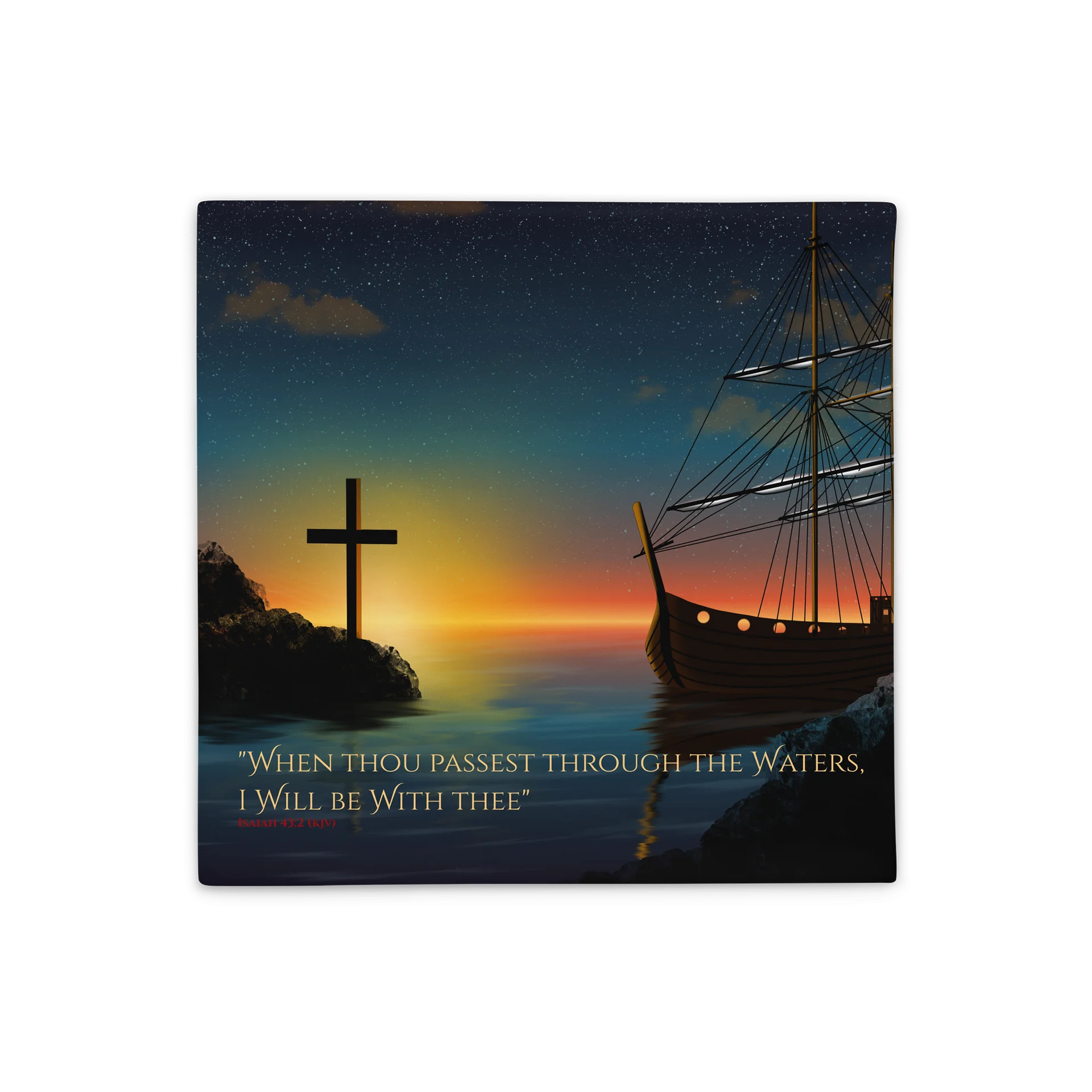 Through the Waters Pillowcase product image (1)
