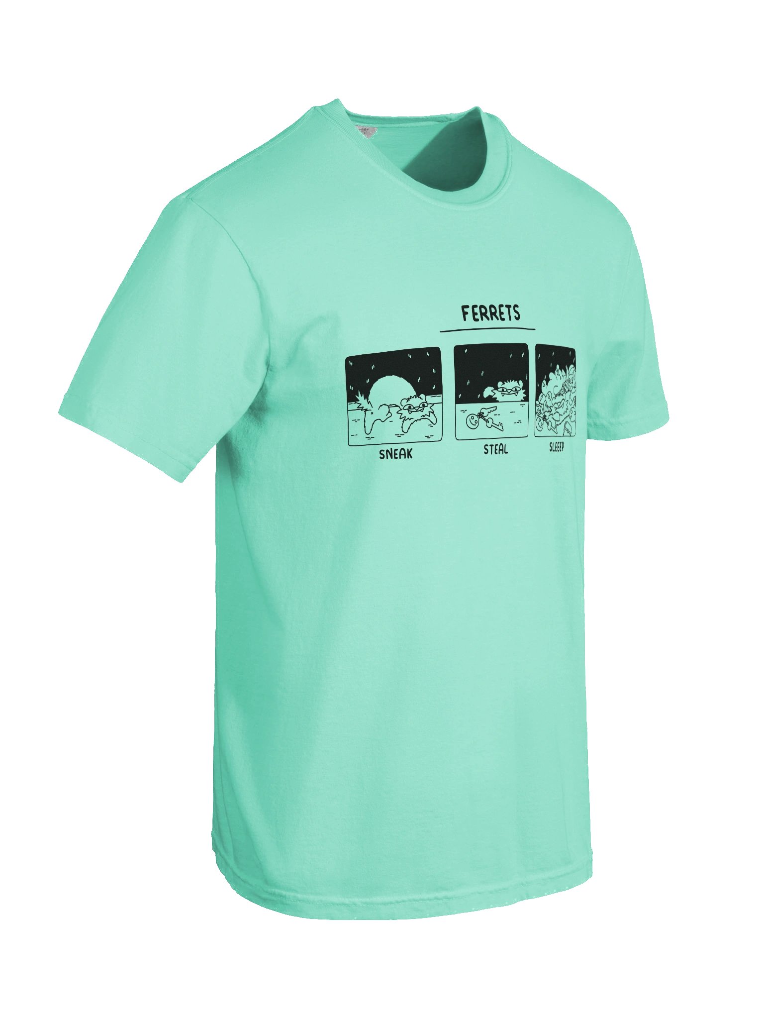 Ferrets | Sneak Steal Sleep | T-Shirt product image (38)