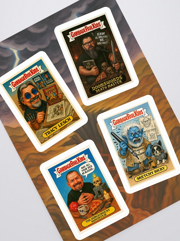 GPK Parody Sticker Sheet [TTRPG Twitter Edition] Sheet 5 product image (1)