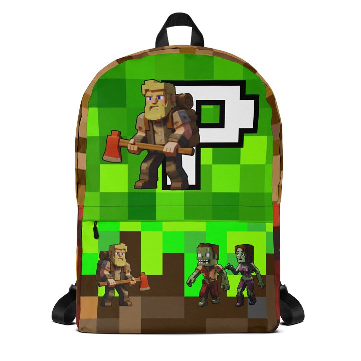 Patient PixelZ All-Over Print Backpack (PixelZ My Craft) product image (1)