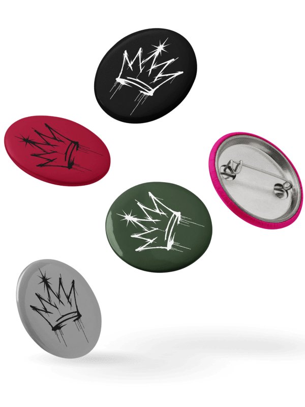 ONE KING Urban Crown Pin Buttons Set product image (4)