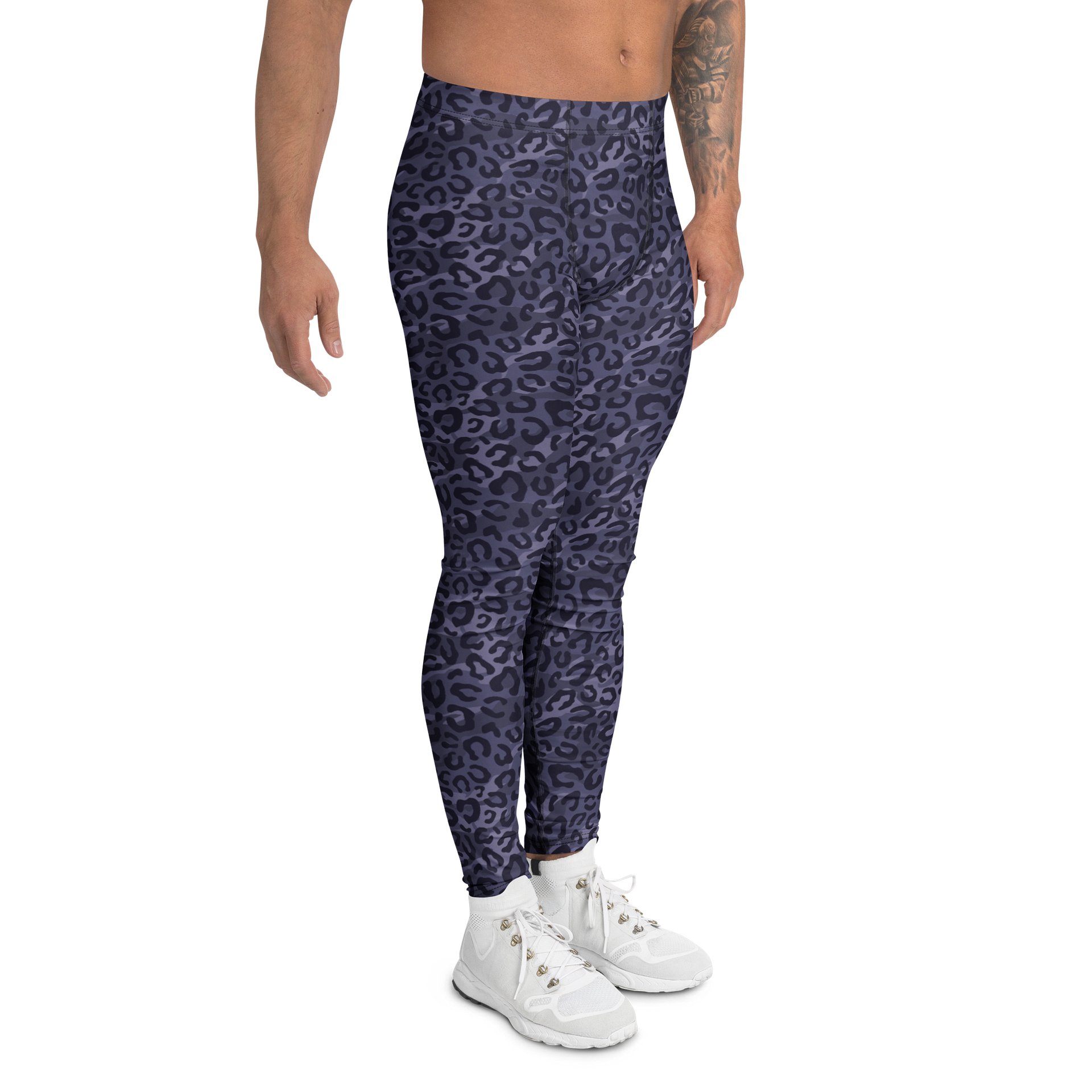 Camouflage Men's Leggings with Bold Black Animal Print product image (3)