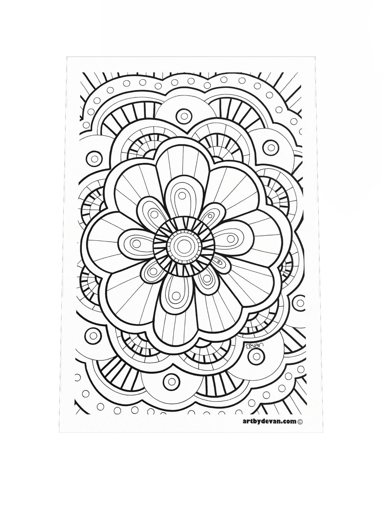 Color Your Own Art: Funky Mandala product image (1)