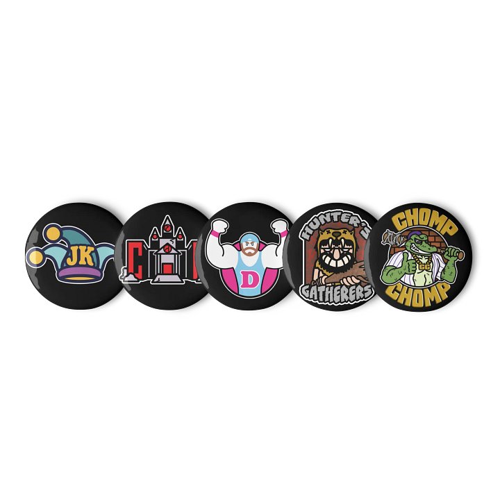 Set of 5 Logo Buttons product image (1)