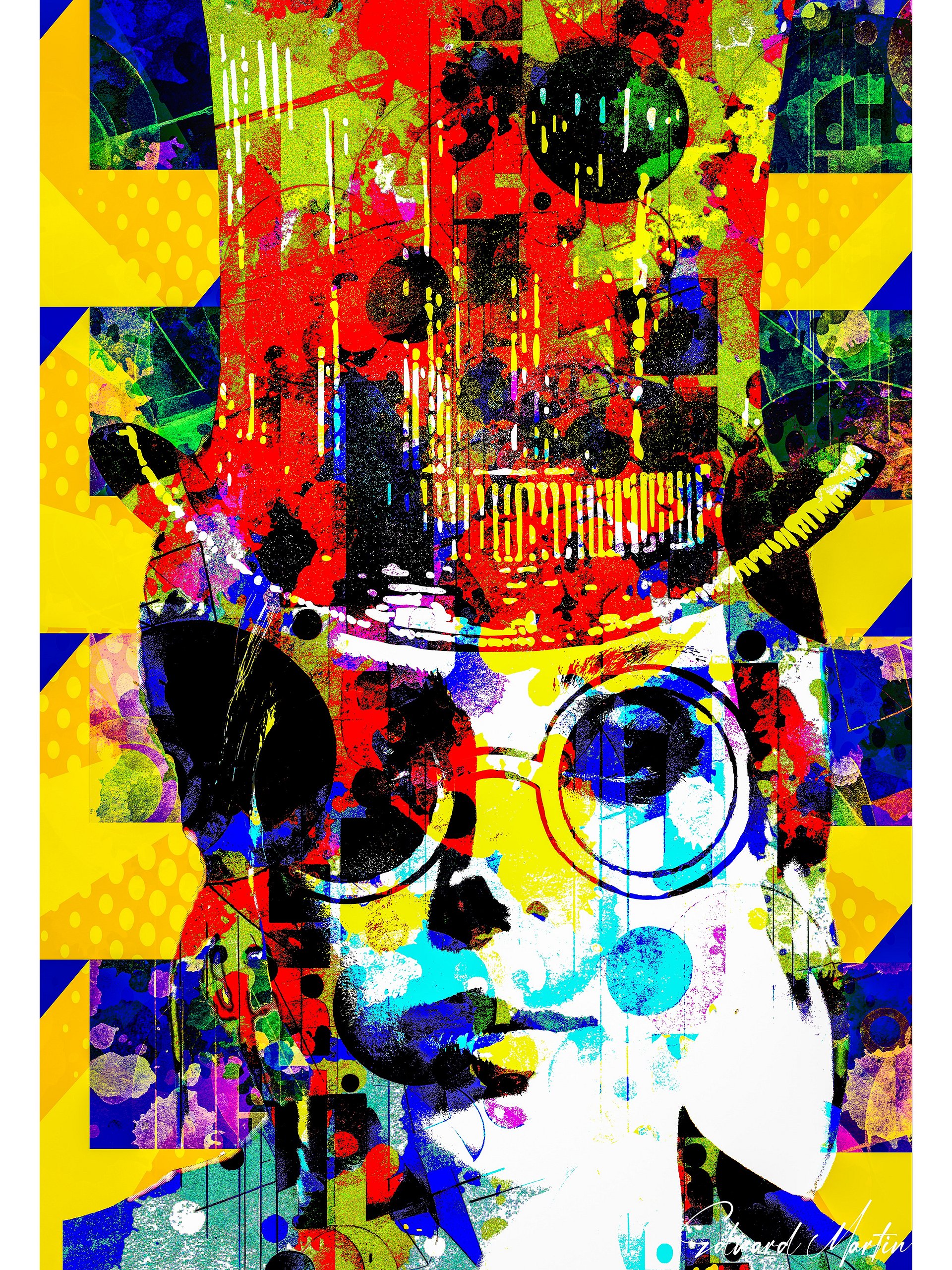 'Picadilly' by Edward Martin: Mixed Media Collage Print product image (1)