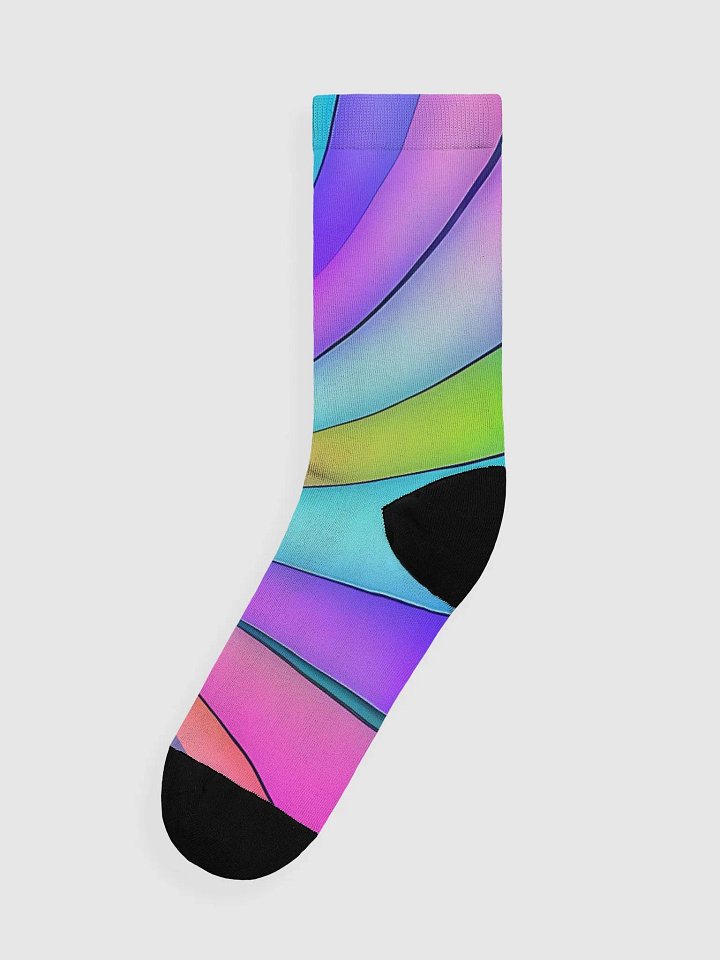 Rainbow crew socks product image (1)