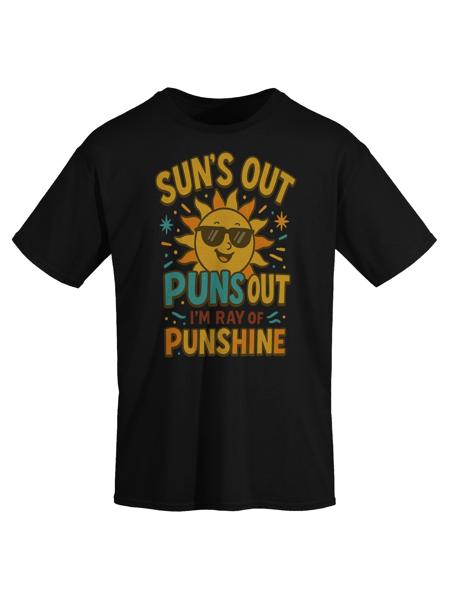 Funny Summer Pun Shirt – Sun’s Out Puns Out Retro Graphic Tee product image (22)