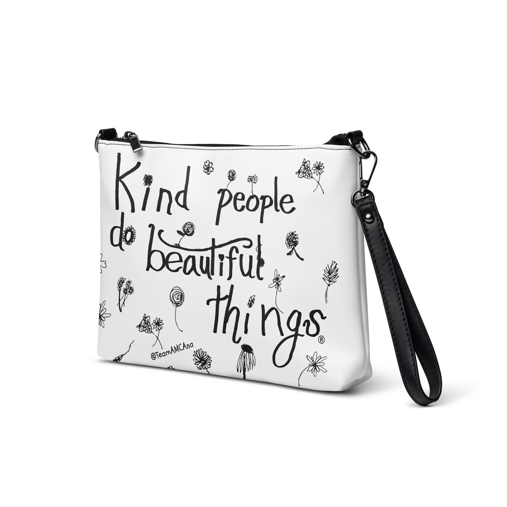 Ana's Wildflowers HANDBAG (B&W) product image (2)