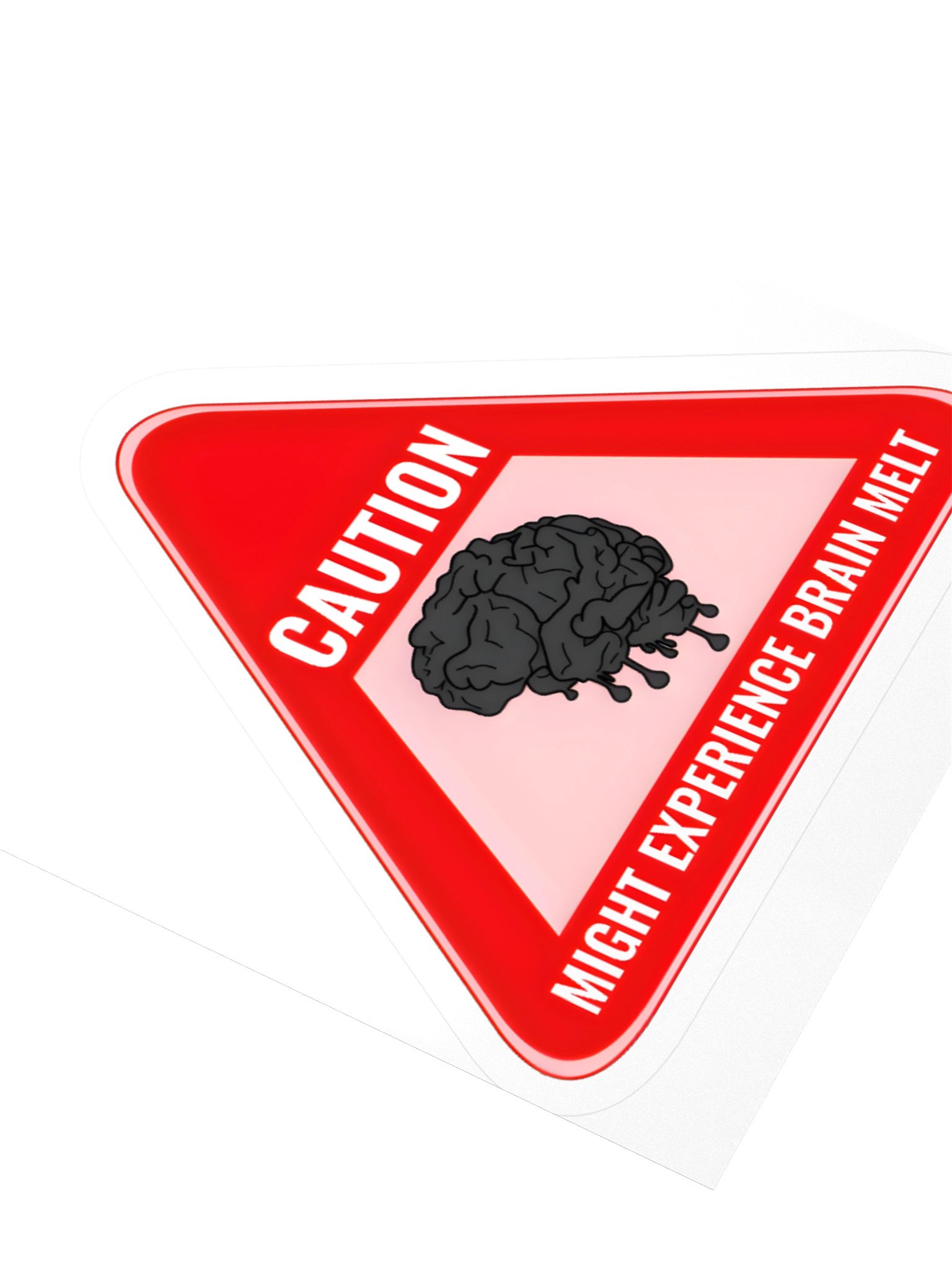Caution: Brain Melt Sticker product image (4)