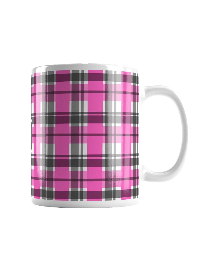 8T Sips Founders Plaid White Glossy Mug product image (1)