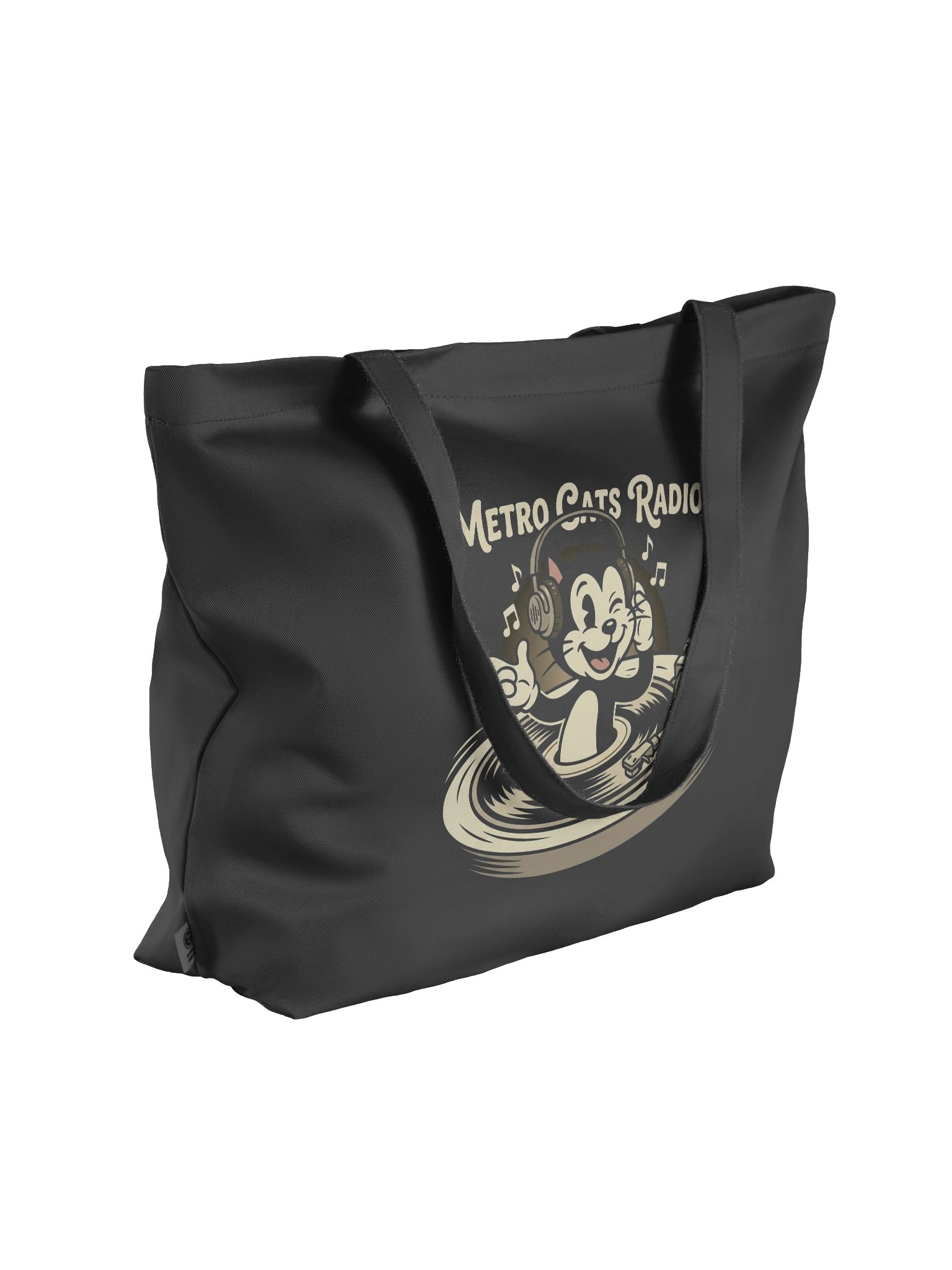 Metro Cats Radio Organic Eco Tote: Purr-fect Music Style product image (4)
