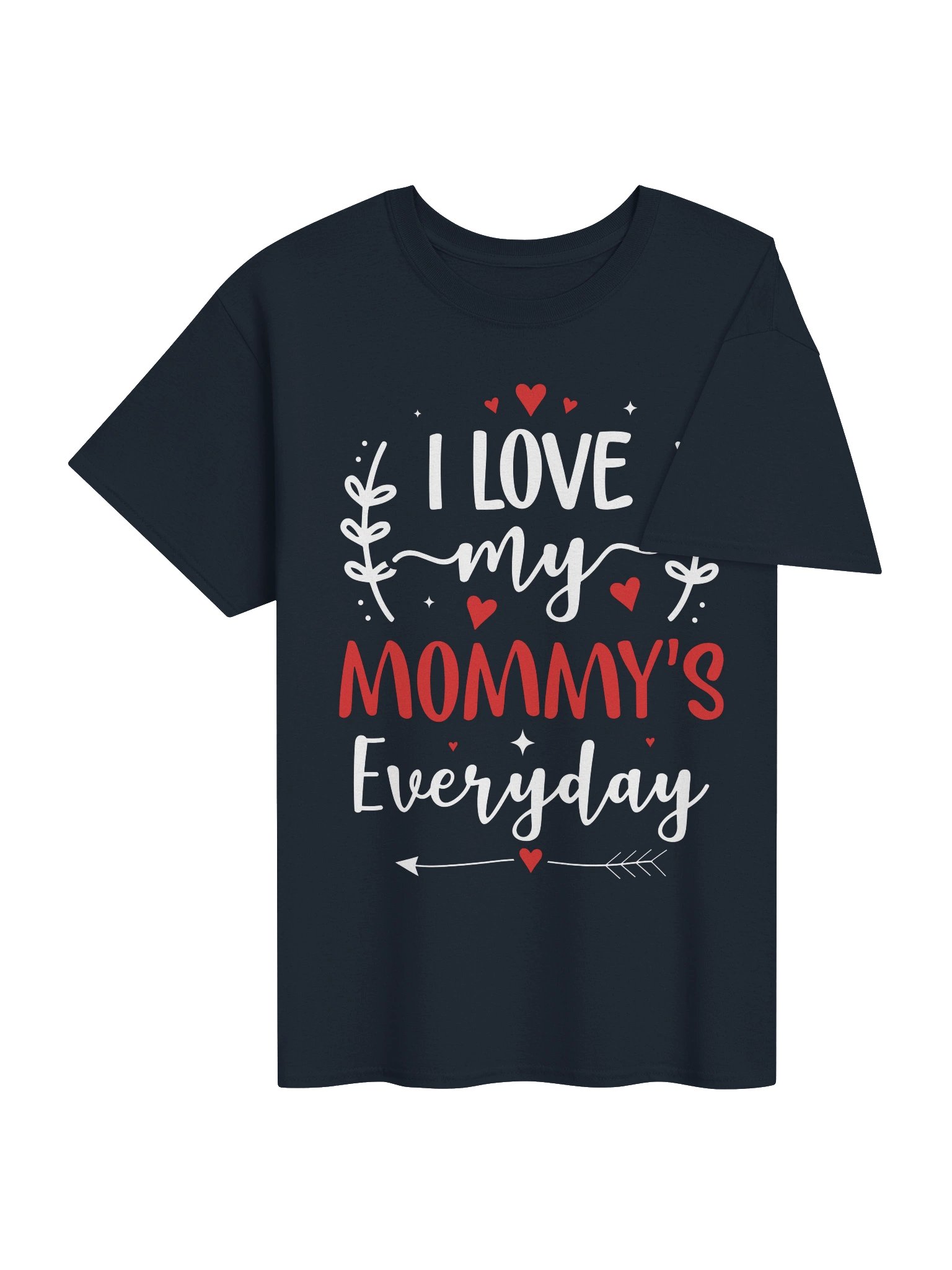 I Love My Mommy’s Everyday Heart Graphic Tee product image (5)