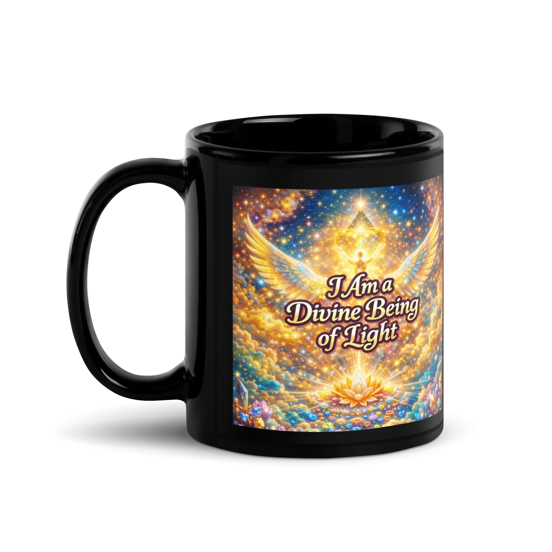 Divine Being of Light Affirmation - Black Mug product image (1)