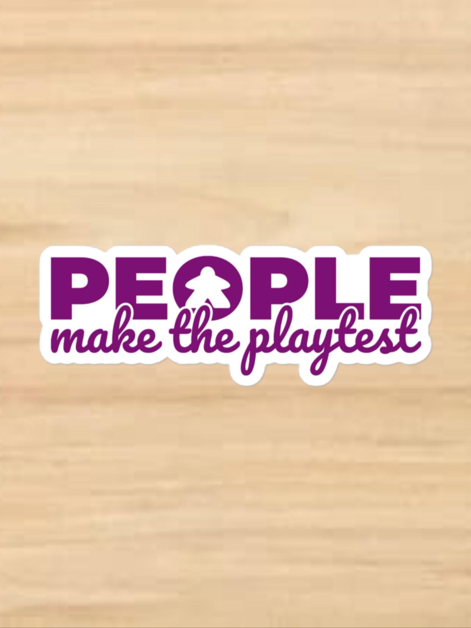 Little Meeple Purple PMTP Vinyl Sticker product image (1)