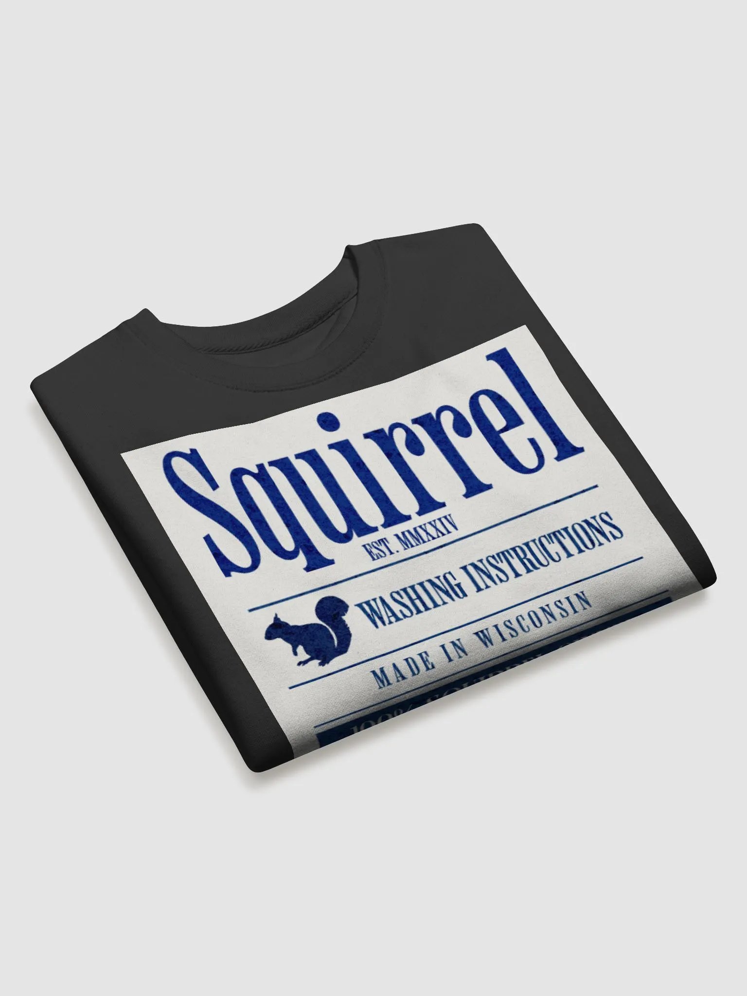 Squirrel Washing Instructions Logo Sweatshirt product image (21)