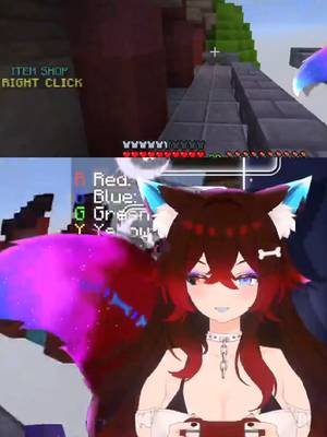 Being a little rat in bed wars! #envtuber #clips #minecraft #vtuber 