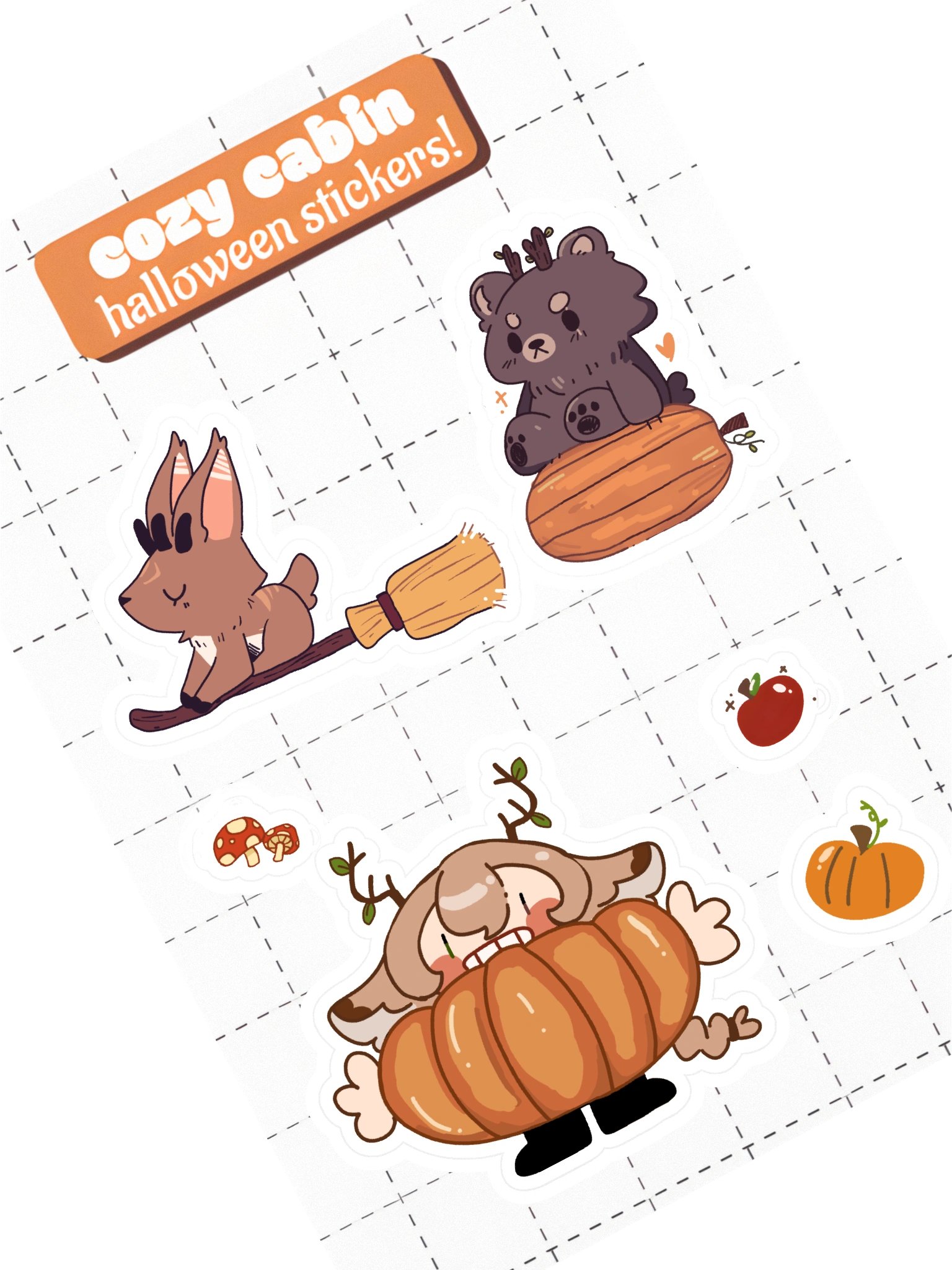 Cozy Cabin Halloween Sticker Sheet! product image (3)