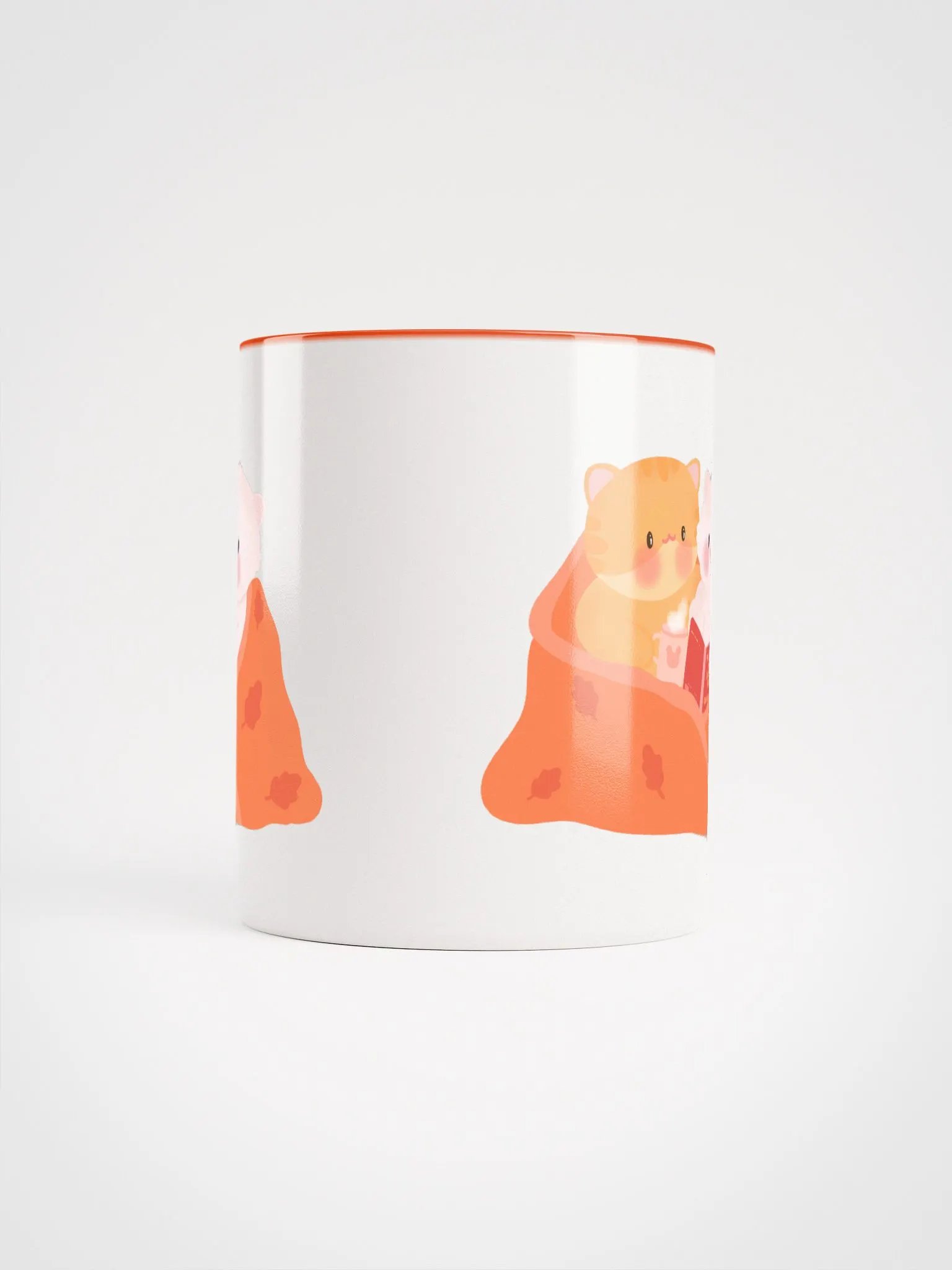 Cozy Orange & White Cats Ceramic Mug product image (5)