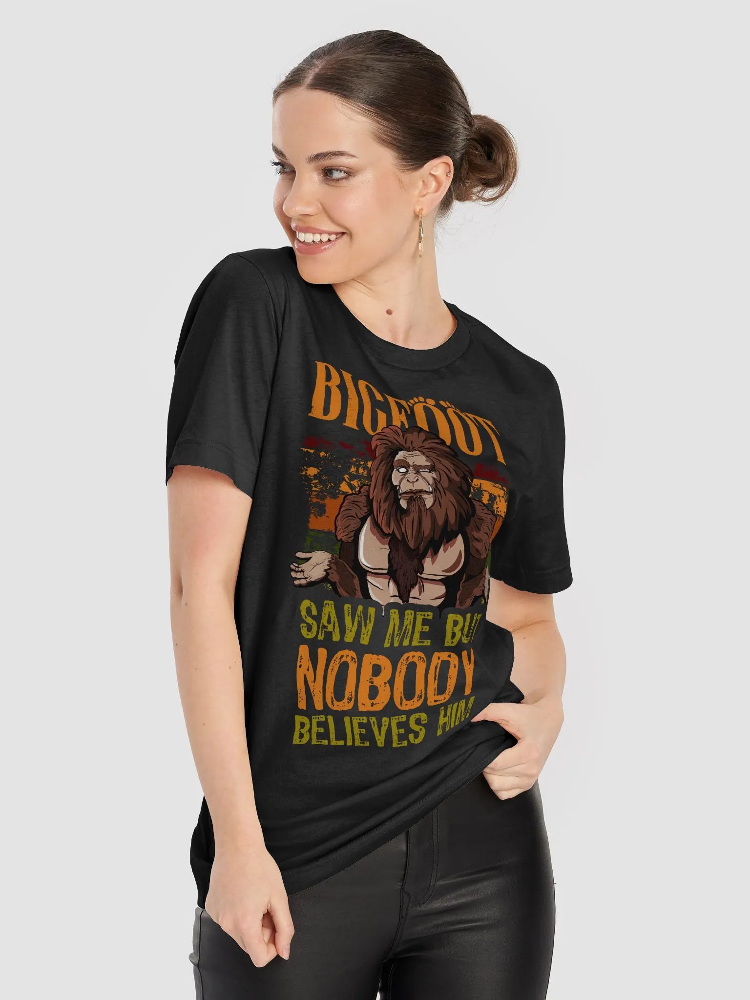 Bigfoot Saw Me, But Nobody Believes Him – Cryptid Lover’s T-Shirt product image (10)