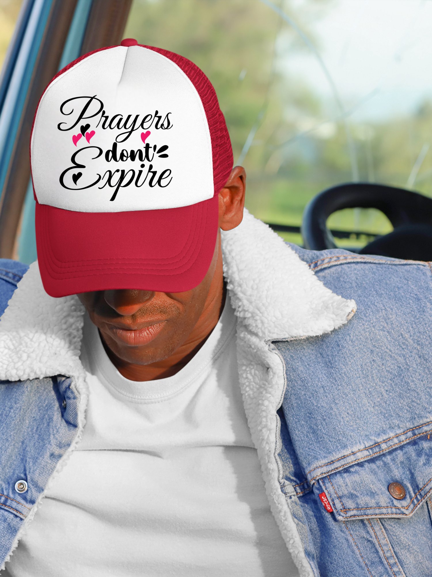Prayers Do Not Expire Foam Trucker Hat product image (2)