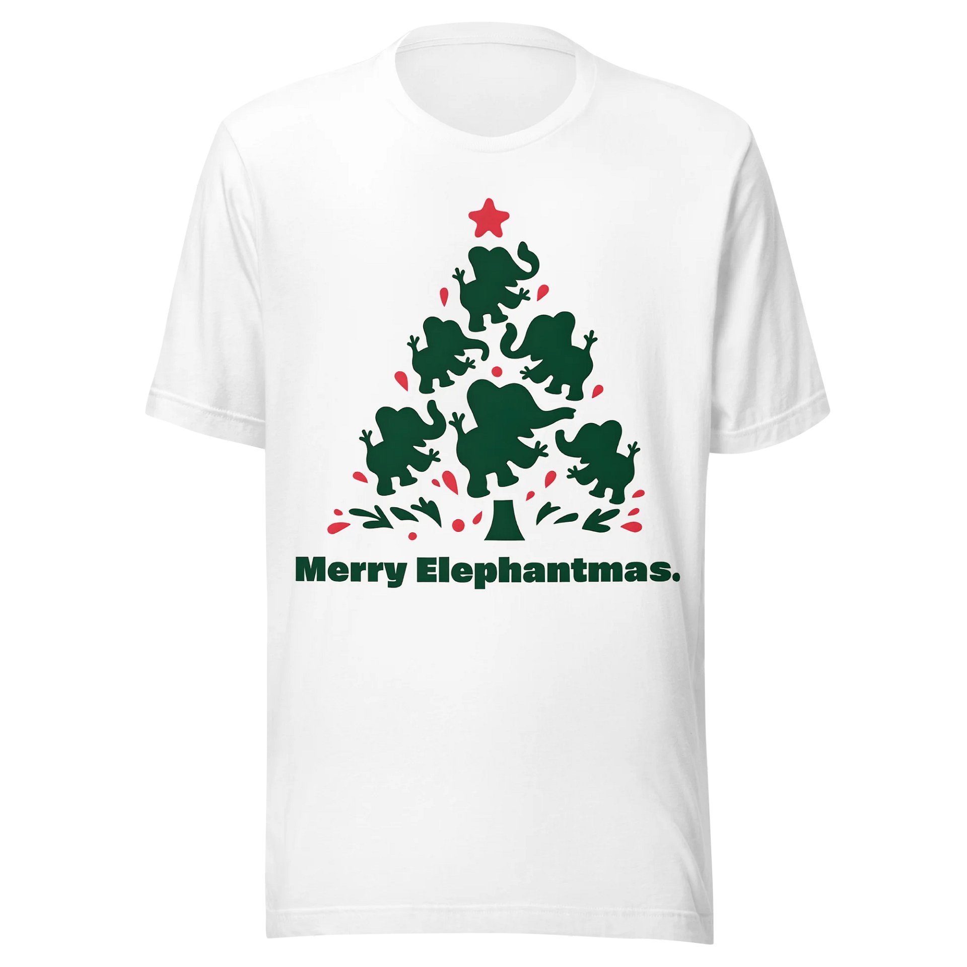 Merry Elephantmas Tree T-Shirt product image (2)
