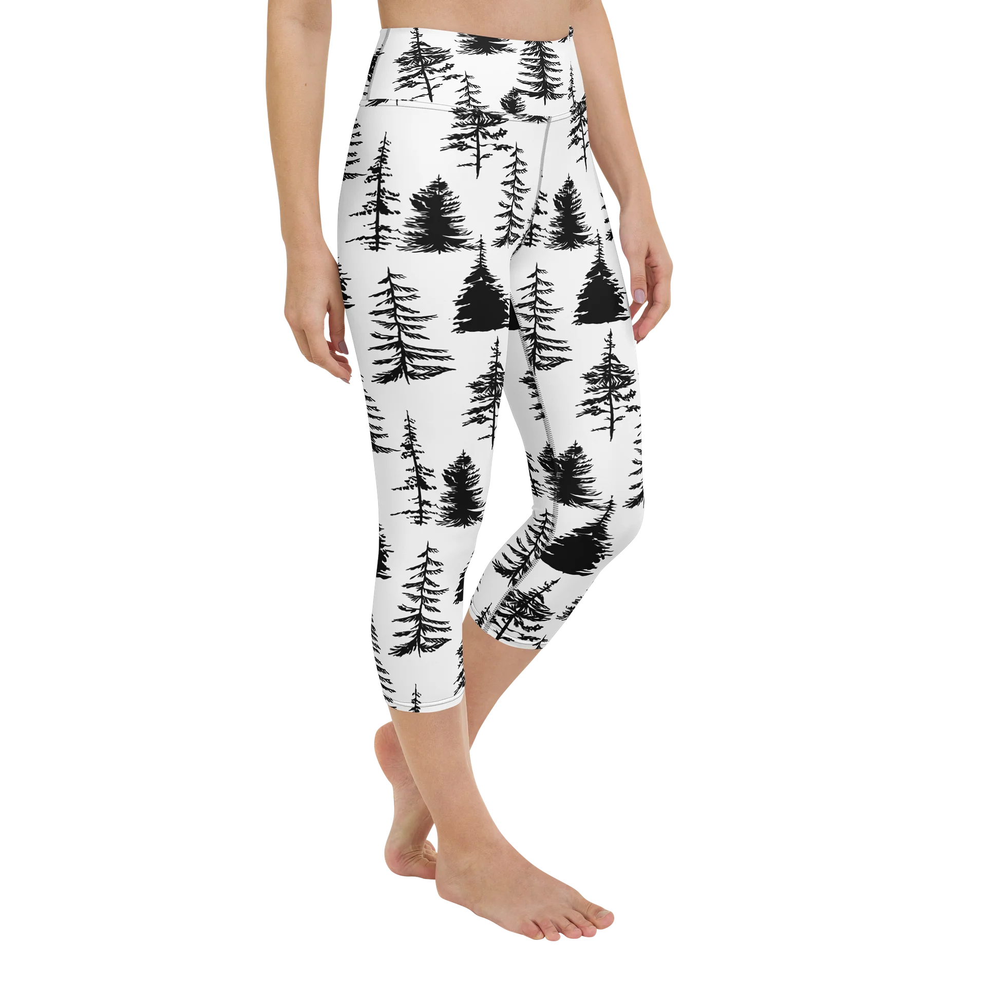 Forest Scatter All-Over Print Yoga Capri Leggings product image (2)