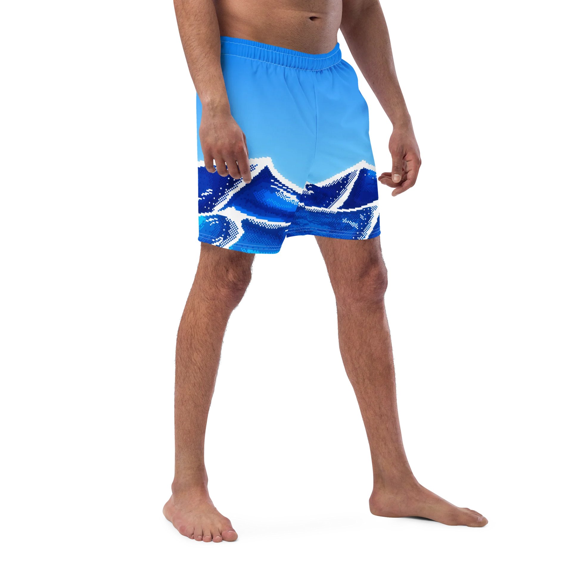 Pixel Ocean Swim Trunks product image (3)