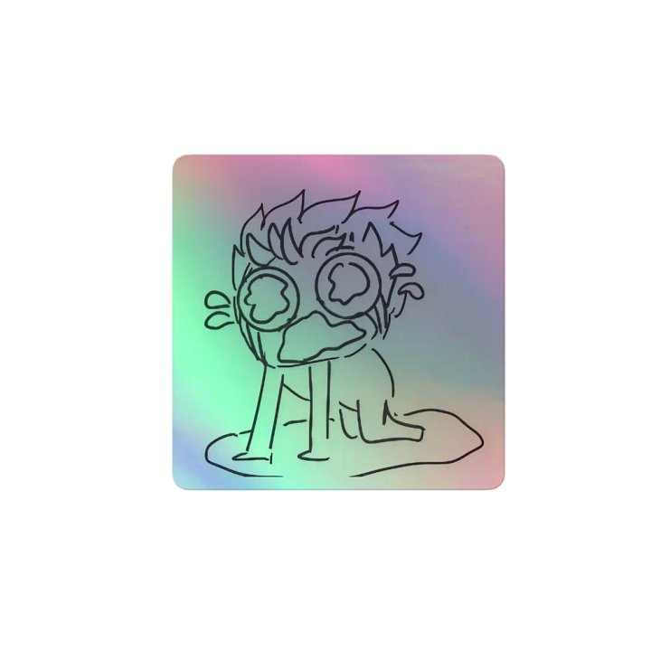 'MENTAL ANGUISH!' Holographic Sticker product image (2)