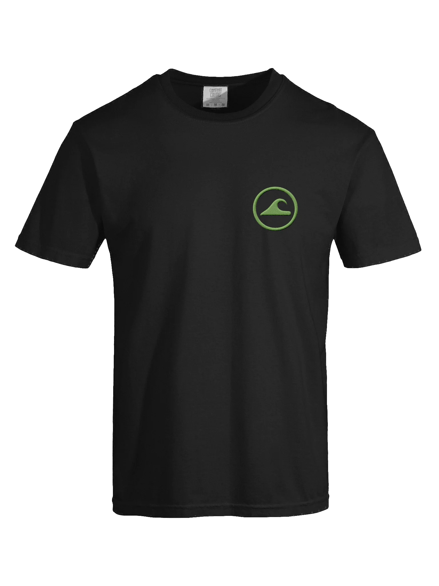 Embroidered Wave Rider Comfort Colors Garment-Dyed Heavyweight T-Shirt (Aurora Green) product image (7)