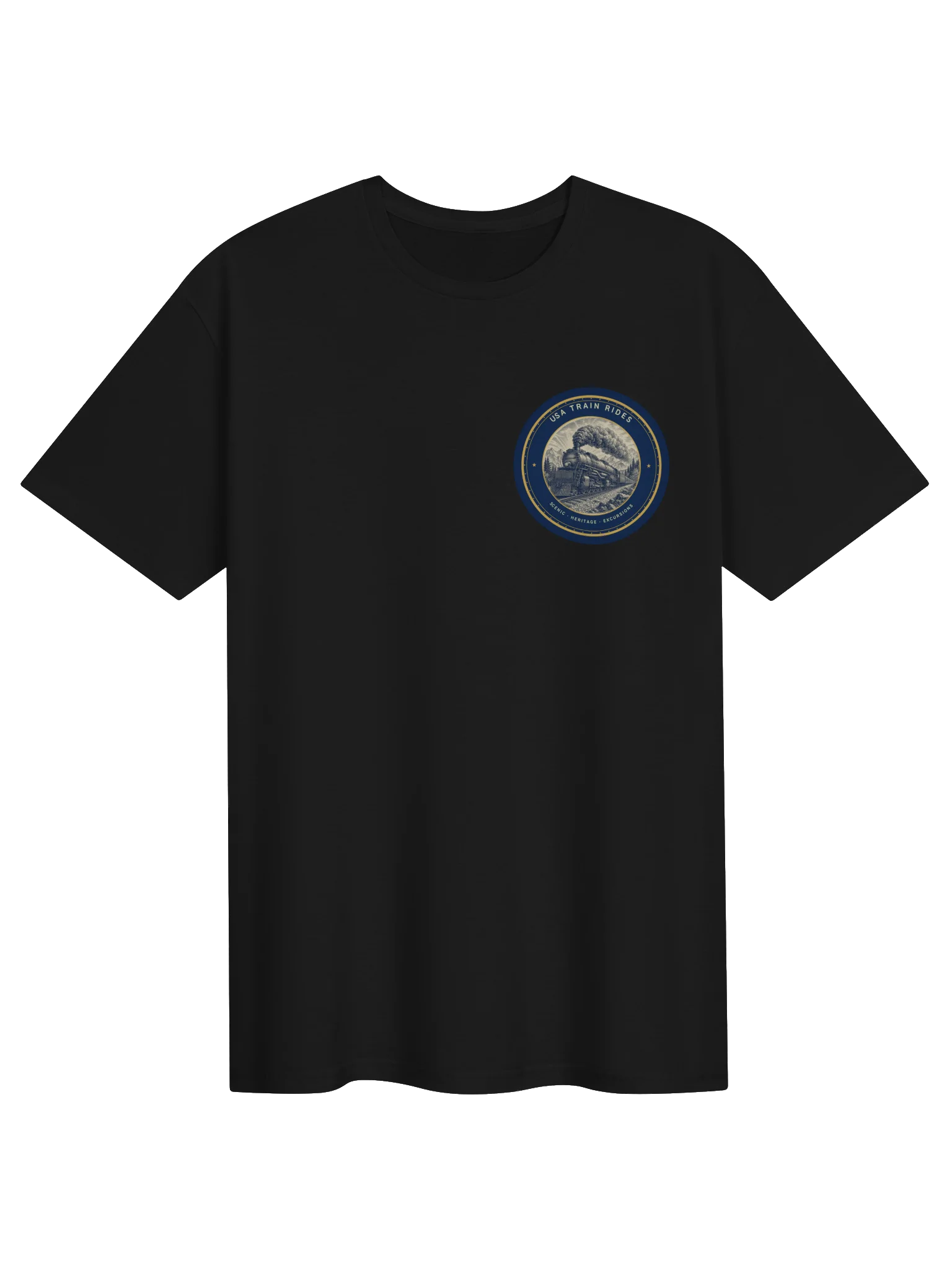 Easily Distracted by Trains — Adult T-Shirt