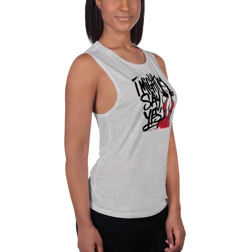 I might say yes devilish hotwife flowy tank top product image (36)