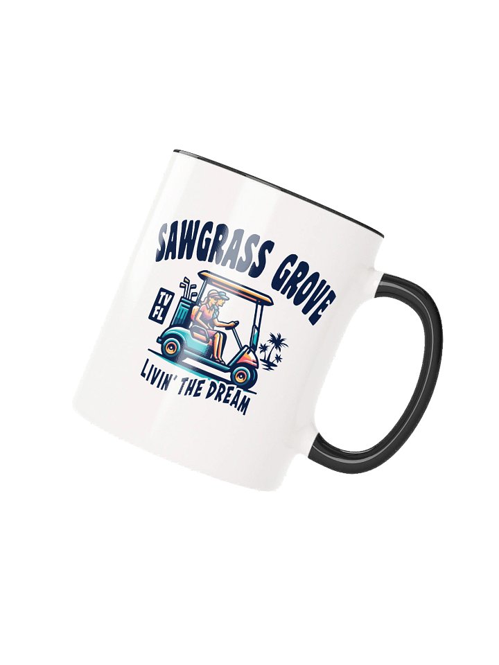 Sawgrass Grove TV Florida USA Fun Golf Cart Design Coffee Mug product image (2)