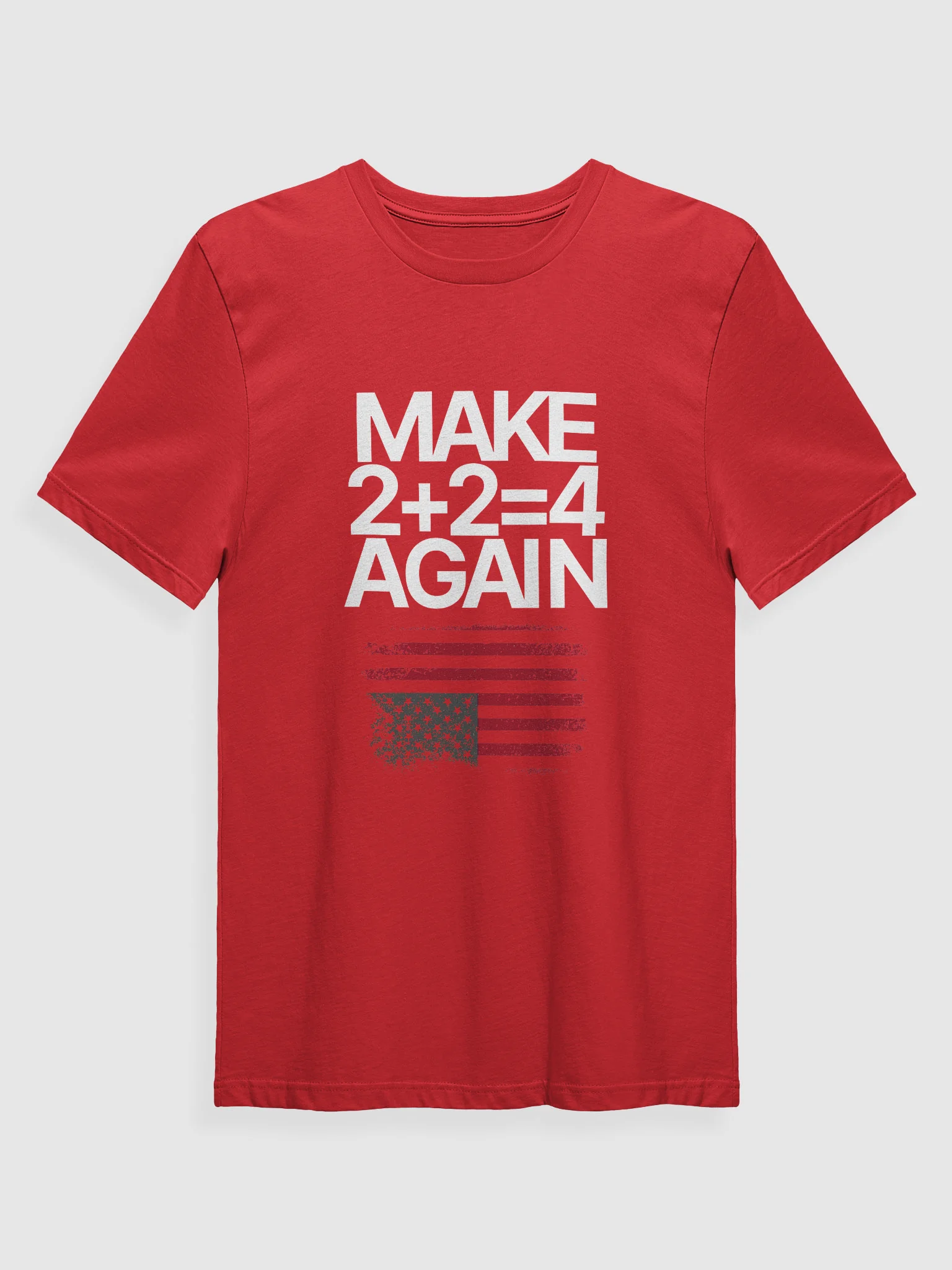 Make 2 + 2 = 4 Again Tee | Red product image (1)