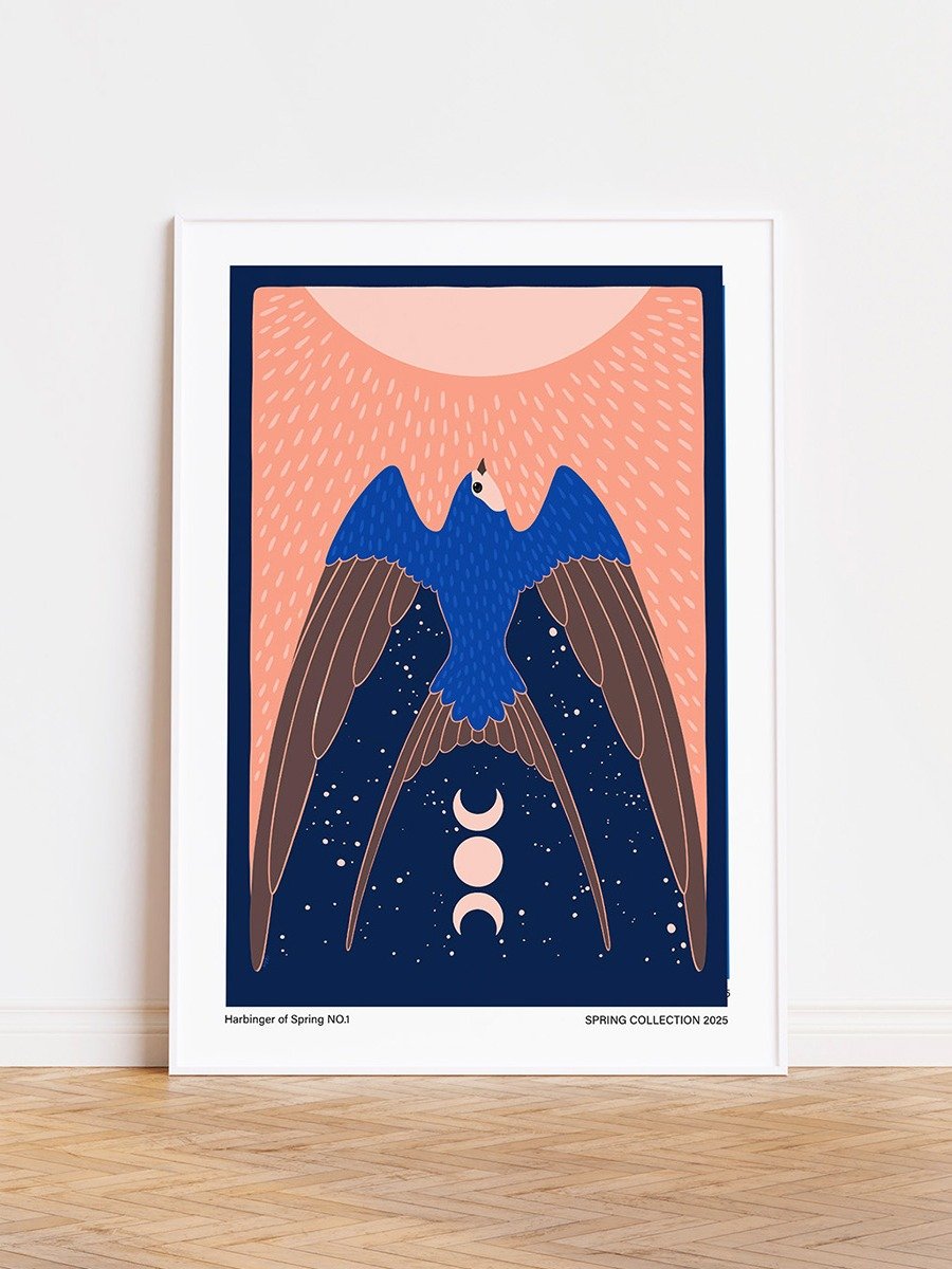 Abstract Swallow Art Print, Harbinger of Spring No.1 product image (1)