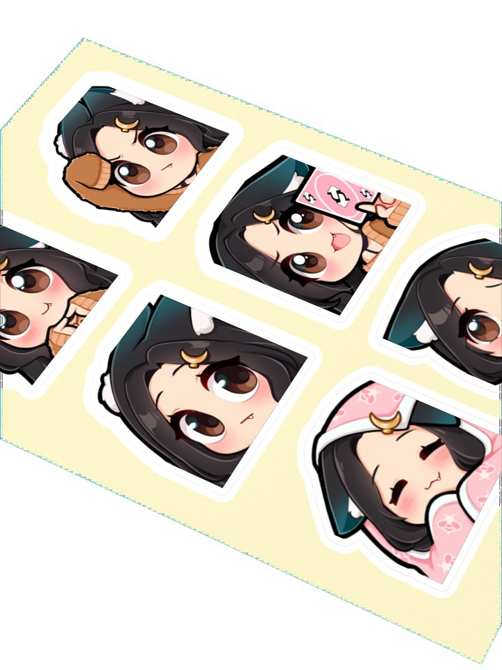 oc emote sticker sheet product image (2)