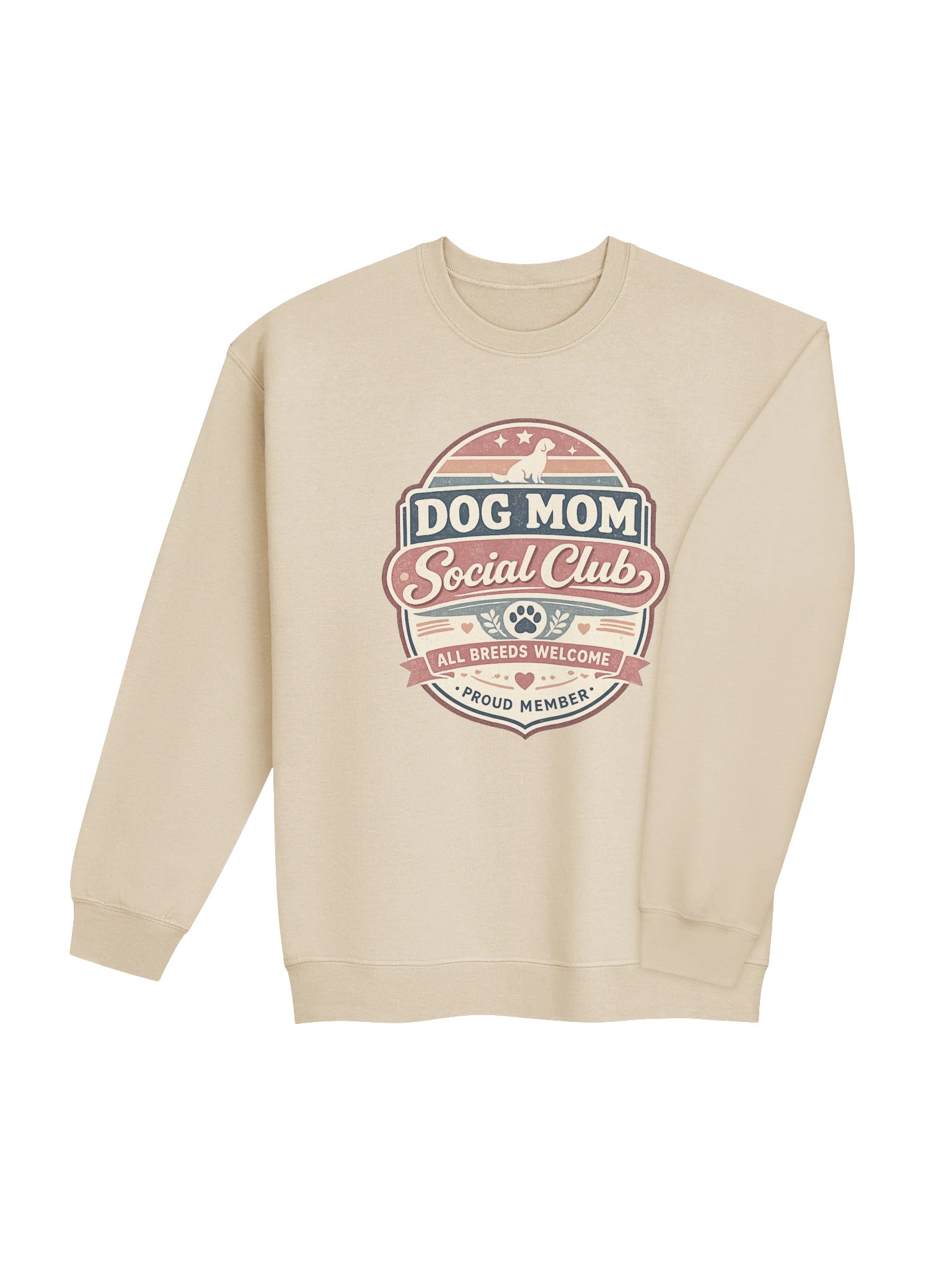 Dog Mom Social Club Sweatshirt – Retro Dog Mom Crewneck product image (30)