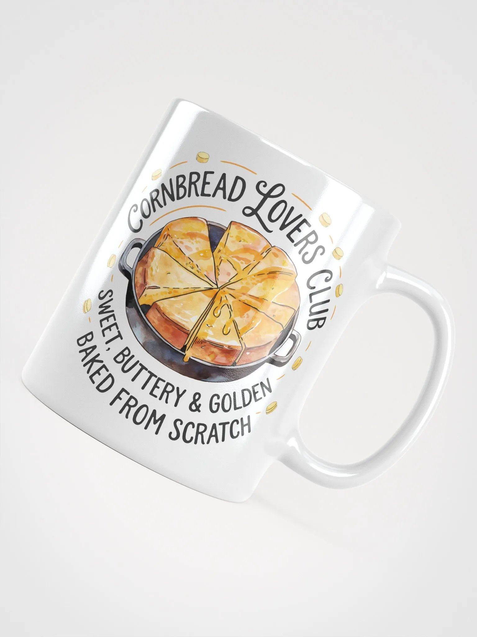 Cornbread Lovers Club White Glossy Mug product image (12)