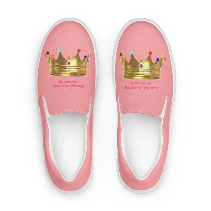 Queendom Beautiful Women Crown Canvas Shoes /Pink (TM) product image (1)