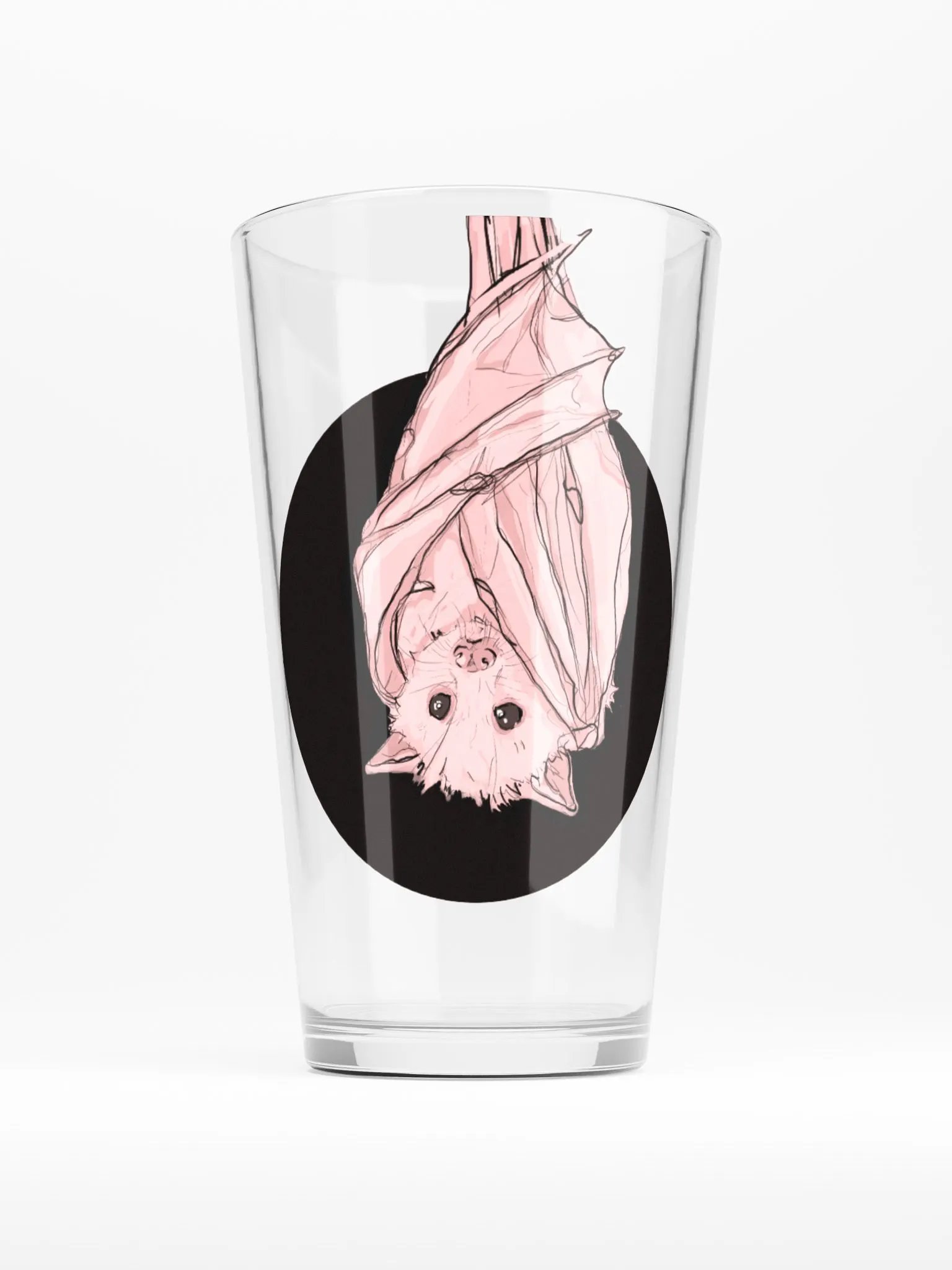 Pink Bat Pint Glass product image (1)