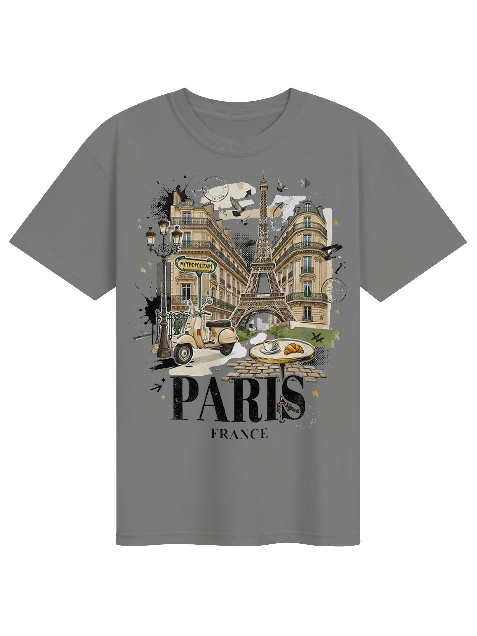 Paris France Streetwear Tee | Vintage Eiffel Tower Graphic Tee product image (1)