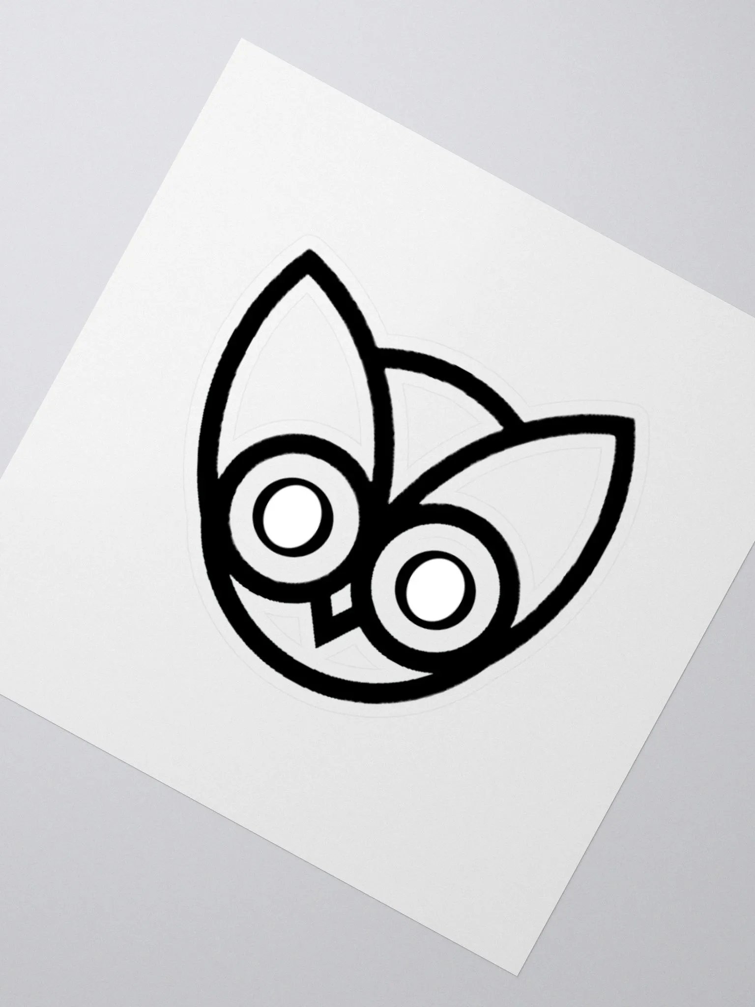 Owl logo sticker product image (2)