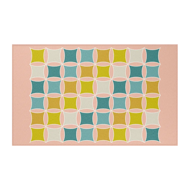 Mid Modern Century Inspired Chenille Area Rug - Light product image (2)